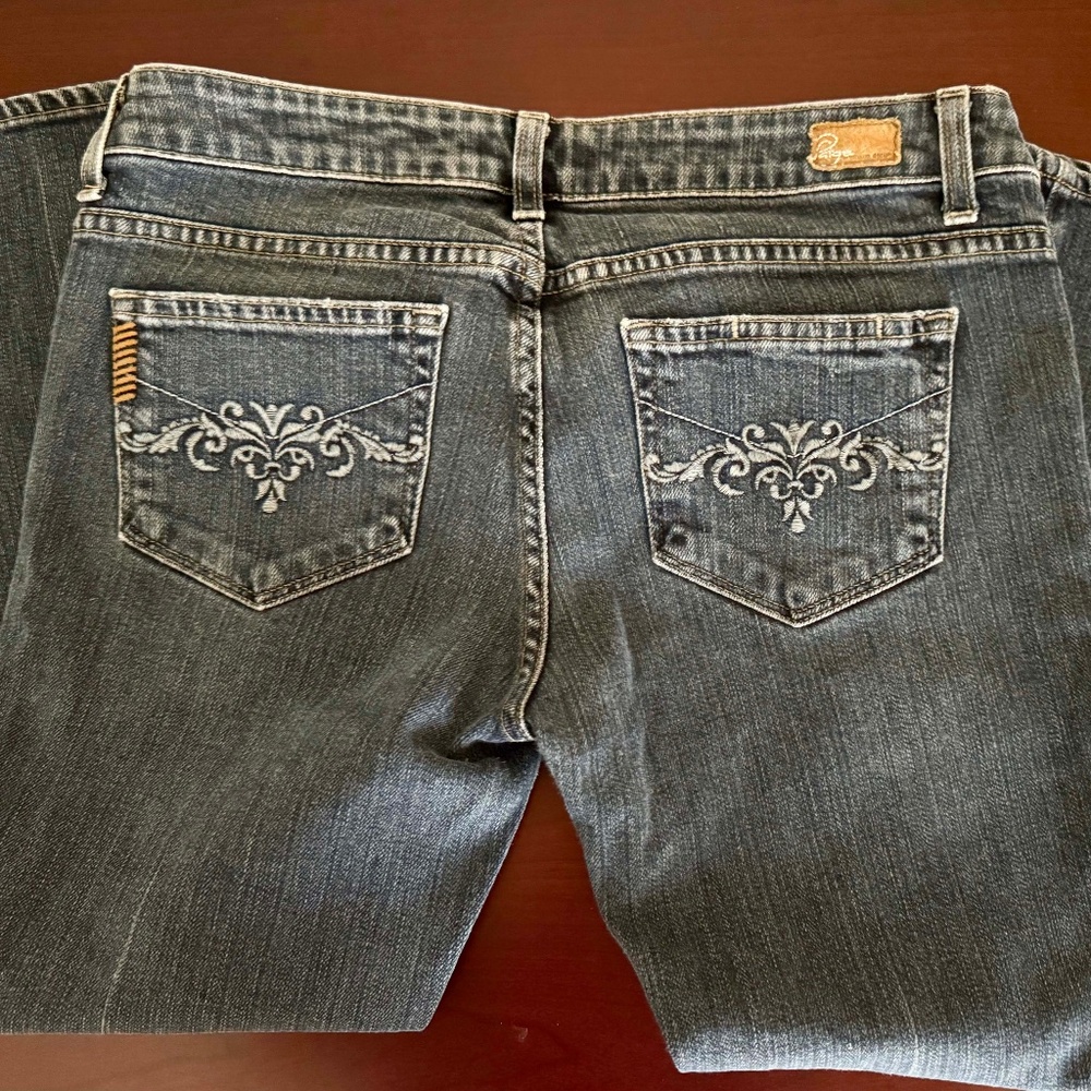 Paige Cropped Jeans, Low-waisted, Size 29